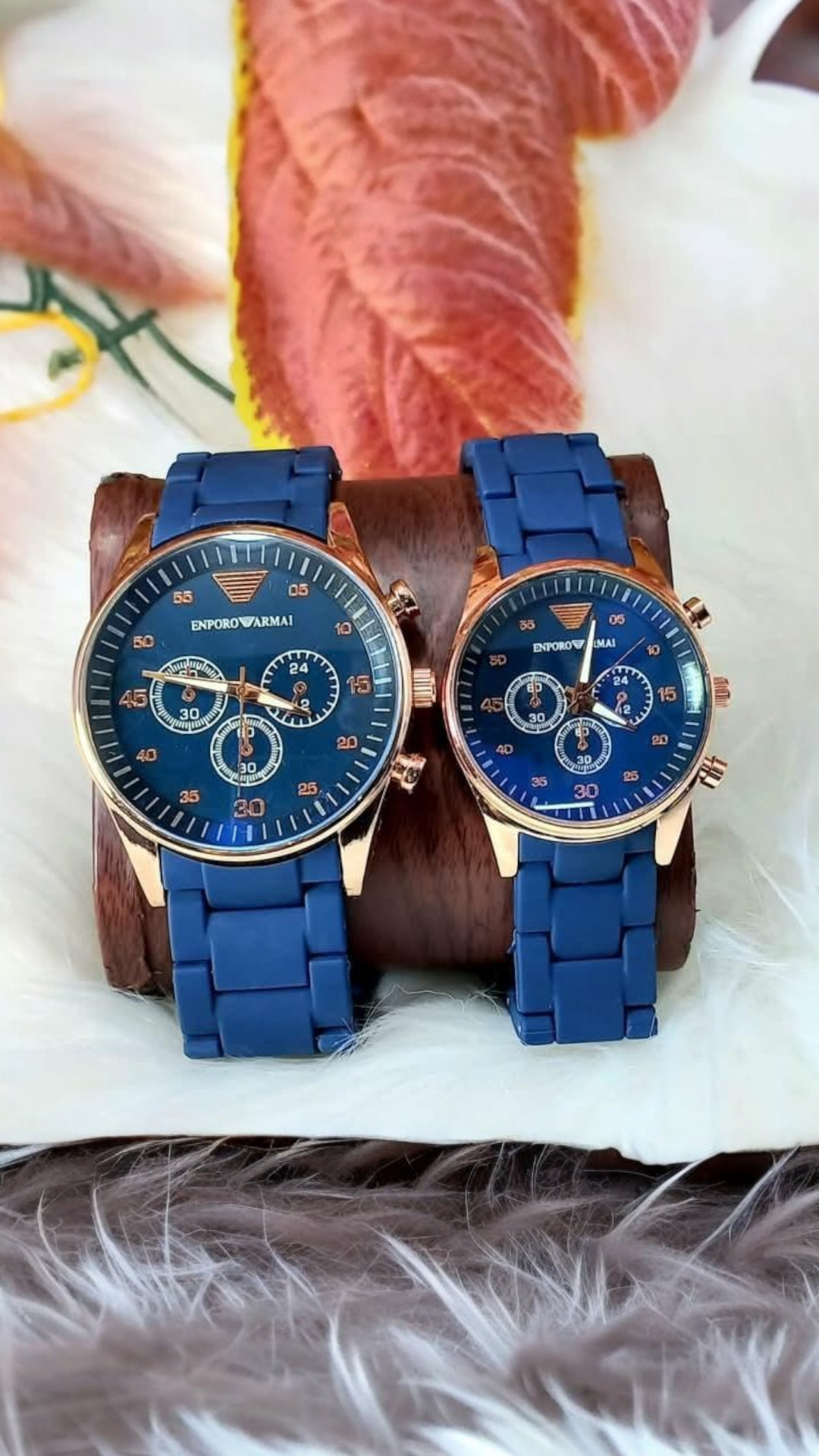 Stainless Steel Quartz Couple Watches - 2 Pcs Unisex Analogue Timepieces