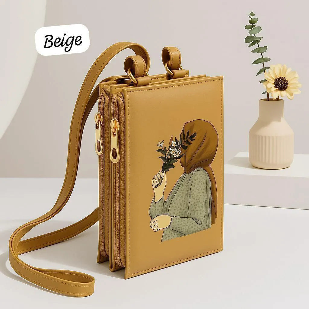 Girl's Crossbody Bag Hijab Printed