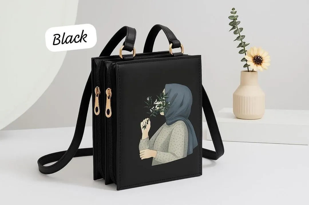 Girl's Crossbody Bag Hijab Printed
