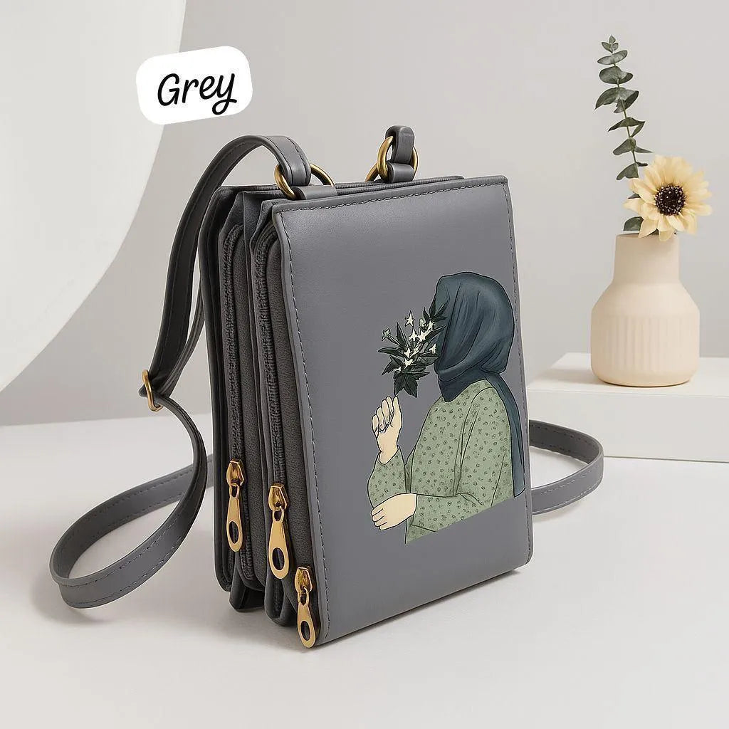 Girl's Crossbody Bag Hijab Printed