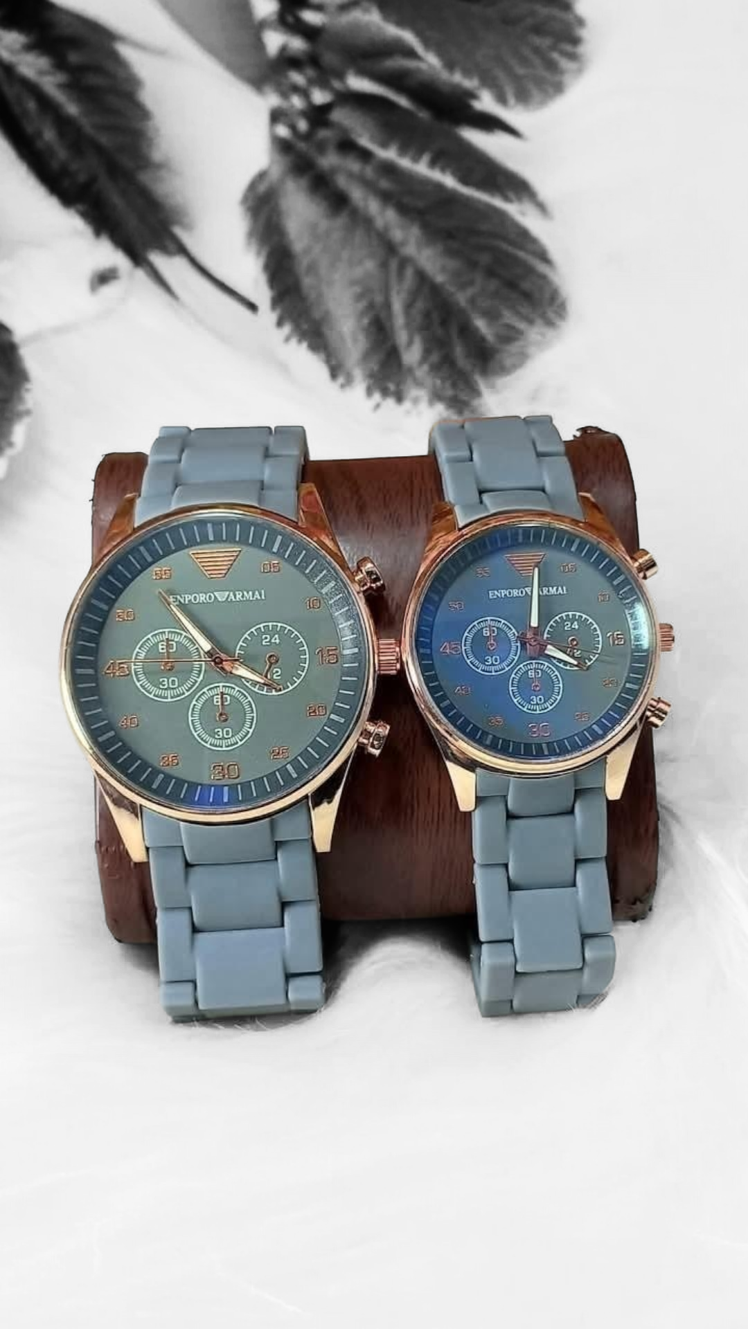 Stainless Steel Quartz Couple Watches - 2 Pcs Unisex Analogue Timepieces